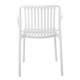 Πολυθρόνα εξωτερικού χώρου "MODA" από PP σε λευκό χρώμα 57x58x80