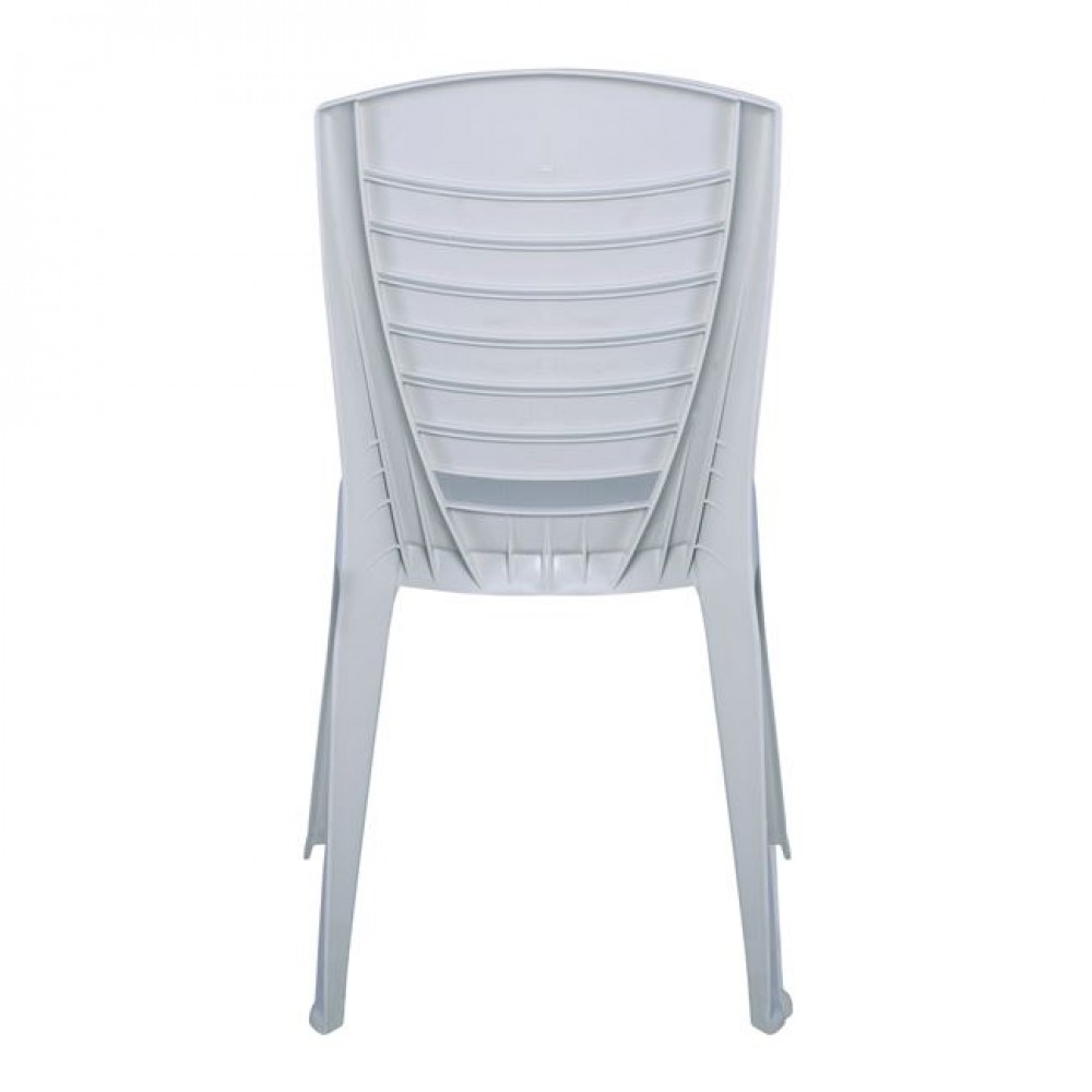 Καρέκλα εξωτερικού χώρου "VIDA" από PP σε λευκό χρώμα 49x53x86