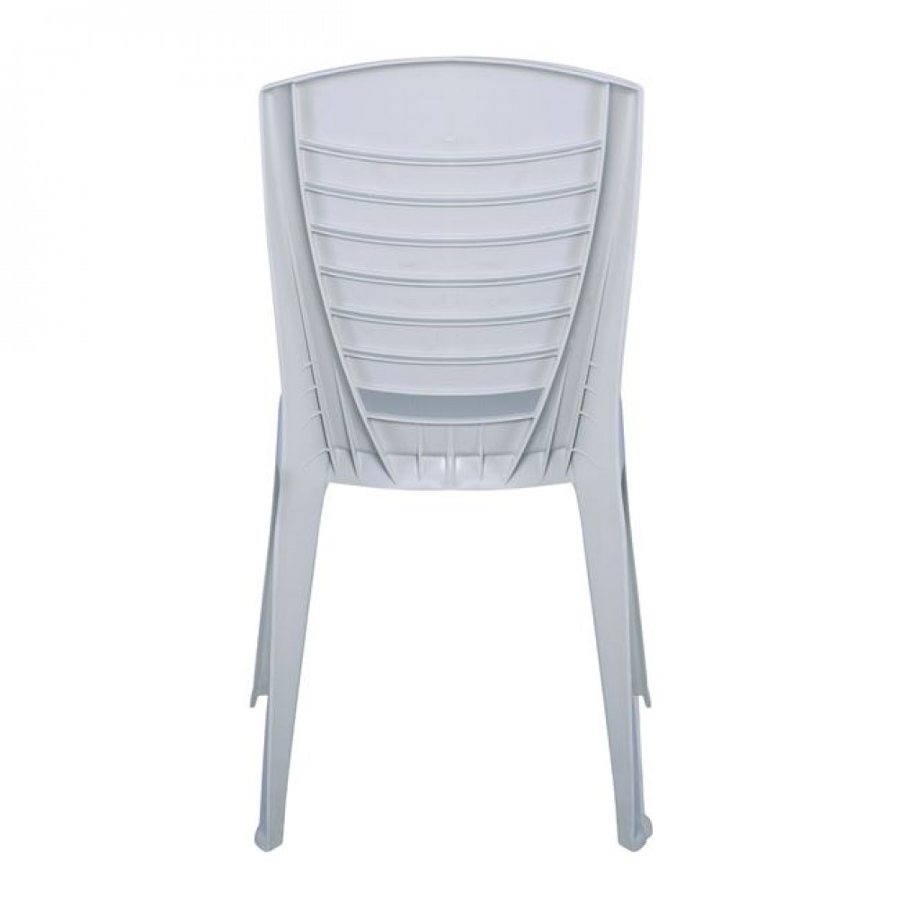 Καρέκλα εξωτερικού χώρου "VIDA" από PP σε λευκό χρώμα 49x53x86