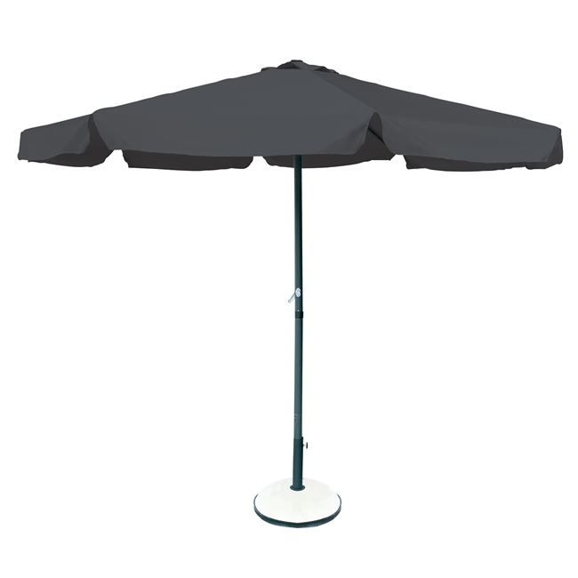 Ομπρέλα από αλουμίνιο/ύφασμα σε ανθρακί/γκρι χρώμα Φ200