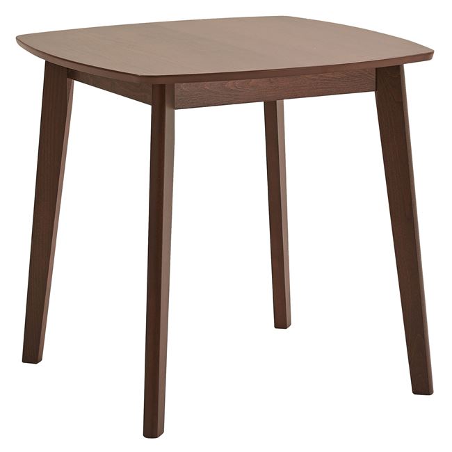 Τραπέζι "VENTI" από ξύλο σε καρυδί χρώμα 80x80x75