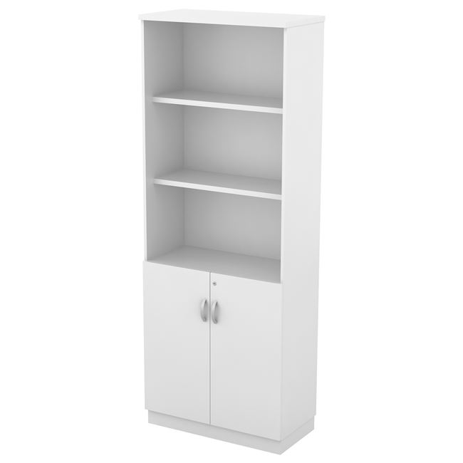 Βιβλιοθήκη σε χρώμα λευκό 80x40x211