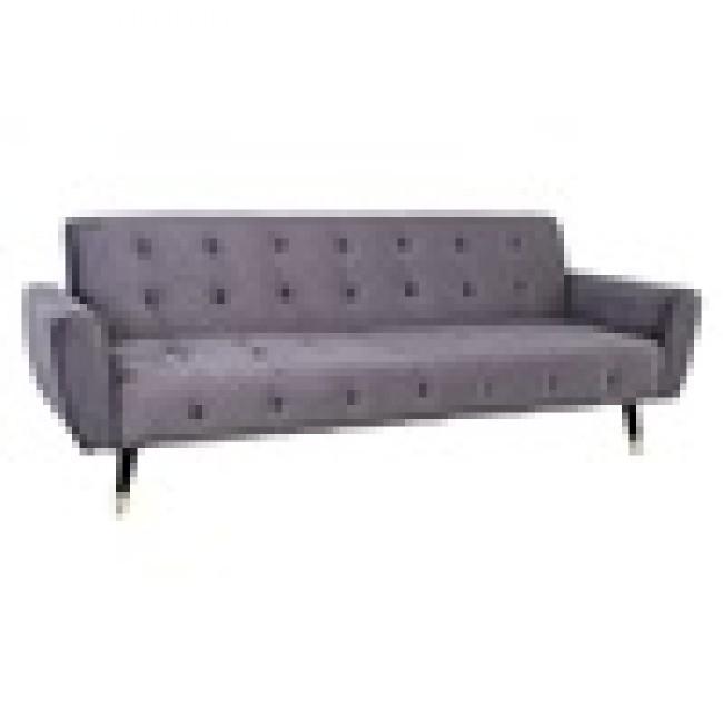 Καναπές-κρεβάτι τριθέσιος "MECO" από ύφασμα σε χρώμα γκρι 219x83x83