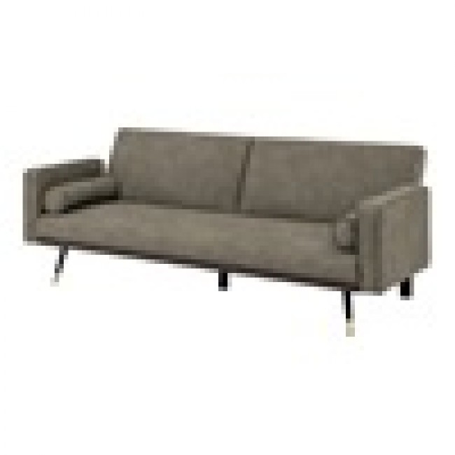 Καναπές-κρεβάτι τριθέσιος "CLICK" από ύφασμα σε χρώμα καπουτσίνο 192x84x76