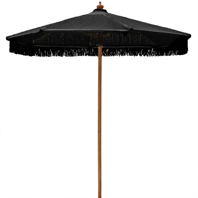 Ομπρέλα από ξύλο σε χρώμα μαύρο Φ200