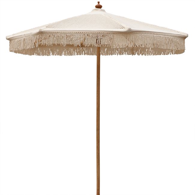 Ομπρέλα από ξύλο σε χρώμα μπεζ Φ250