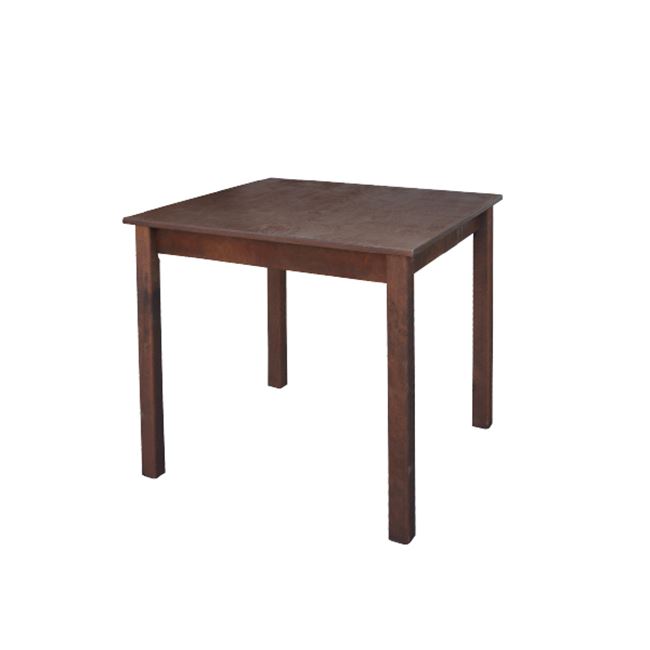 Τραπέζι ταβέρνας από ξύλο σε χρώμα καρυδί 80x80x75