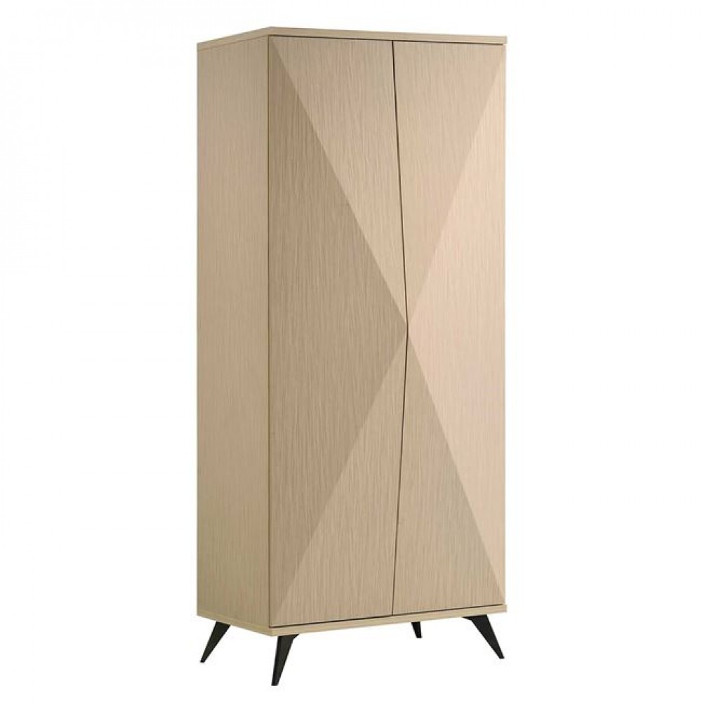 Ντουλάπα δίφυλλη "CRONOS"σε φυσικό χρώμα 80x60x195