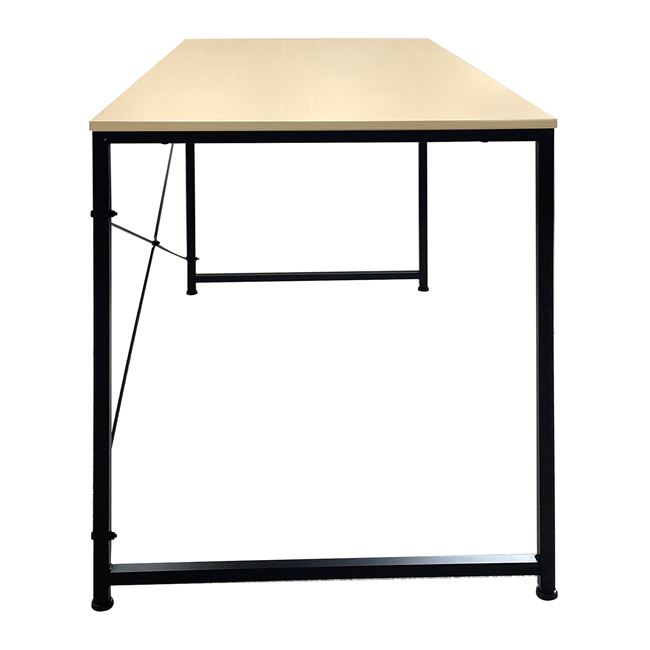 Γραφείο Η/Υ από μέταλλο σε χρώμα μαύρο/φυσικό 120x60x74