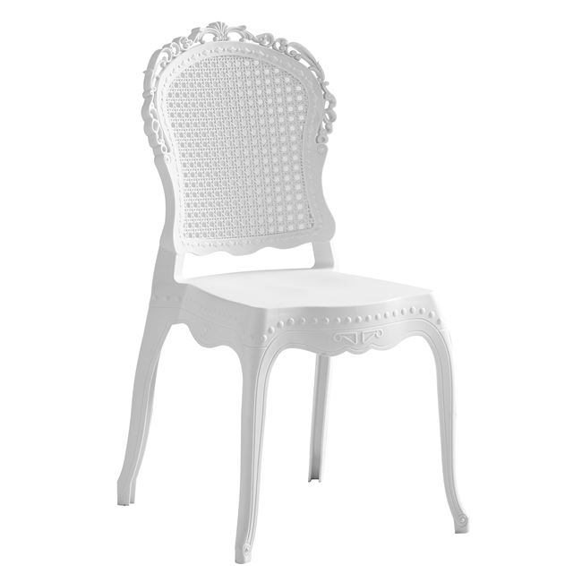 Καρέκλα "CODESS" από PP σε χρώμα λευκό 42x52x88