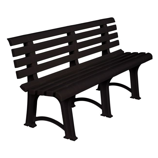 Παγκάκι "ATENA" από PP σε ανθρακί χρώμα 150x73x51