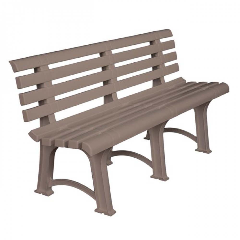 Παγκάκι "ATENA" από PP σε χρώμα tortora 150x73x51