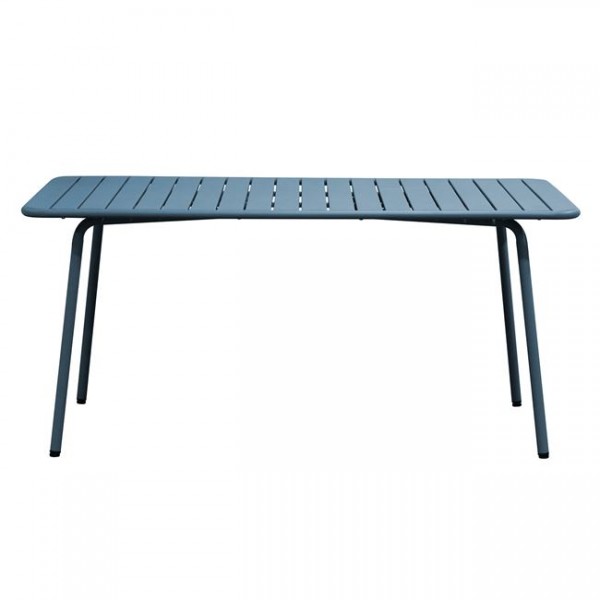 Τραπέζι κήπου "BRIO" μεταλλικό σε χρώμα μπλέ 160x90x73