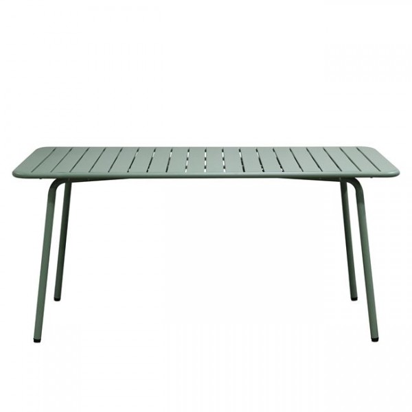 Τραπέζι κήπου "BRIO" μεταλλικό σε χρώμα φυστικί 160x90x73