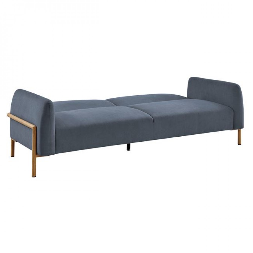 Καναπές κρεβάτι ''MOLINO'' από ύφασμα σε χρώμα σκούρο γκρι 218x85x83