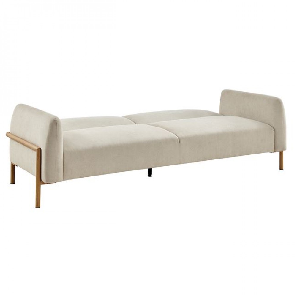 Καναπές κρεβάτι ''MOLINO'' από ύφασμα σε χρώμα μπεζ 218x85x83