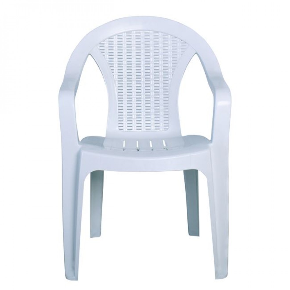 Πολυθρόνα κήπου "INTEX" από PP σε λευκό χρώμα 54x53x78