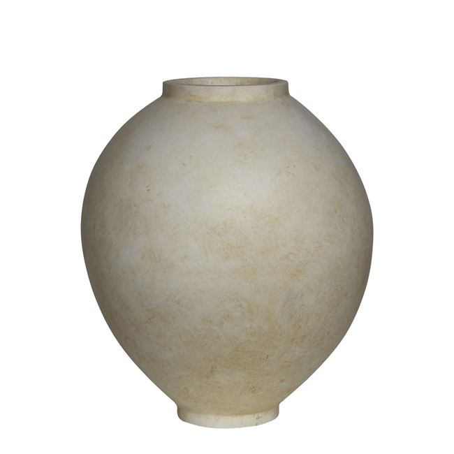 Βάζο "VASE-1" σε μπεζ χρώμα Φ48x55