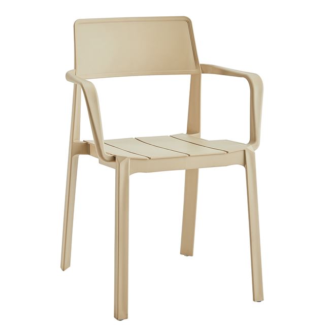 Πολυθρόνα "DIANNA" από ΡΡ σε χρώμα καπουτσίνο 51x55x81