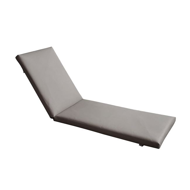 Μαξιλάρι ξαπλώστρας "SUNLOUNGER" από pvc σε γκρι χρώμα 196(78+118)x60x7