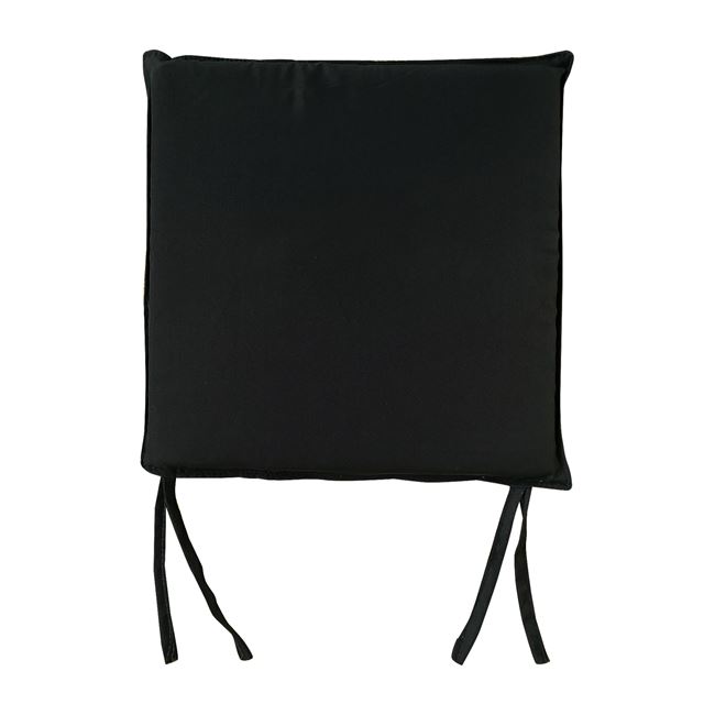 Μαξιλάρι καρέκλας "SALSA" σε μαύρο χρώμα 43x44x3