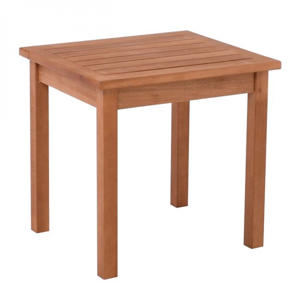 Τραπεζάκι βοηθητικό "LUGANO" από ξύλο σε χρώμα μελί 45x40x43