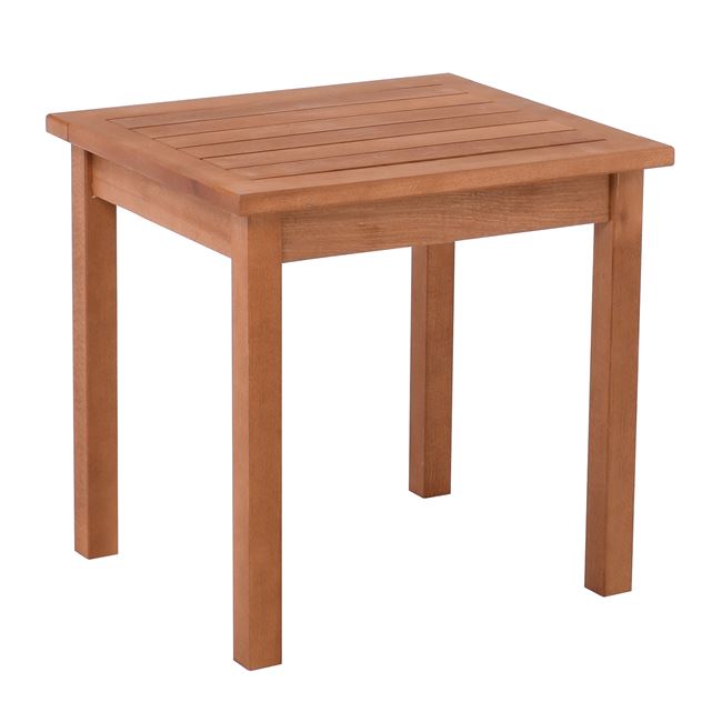 Τραπεζάκι βοηθητικό "LUGANO" από ξύλο σε χρώμα μελί 45x40x43