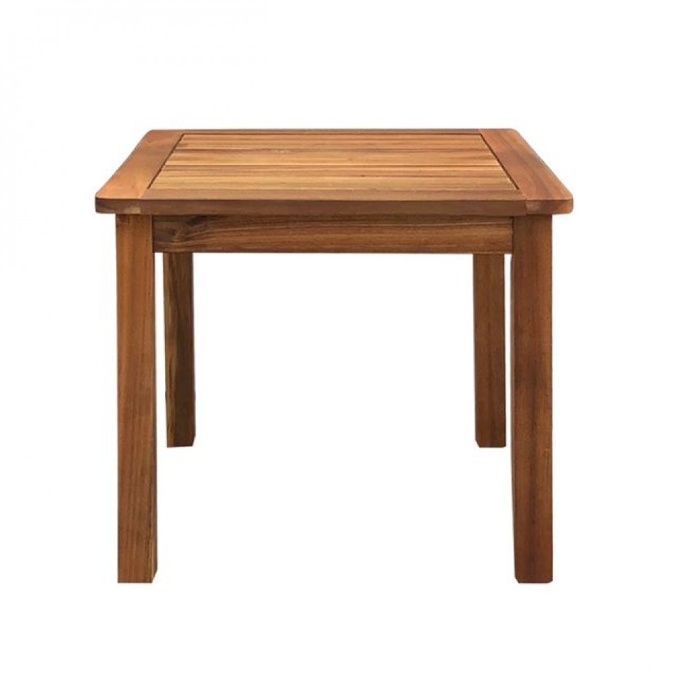 Τραπεζάκι βοηθητικό "LUGANO" από ξύλο σε φυσικό χρώμα 45x45x45