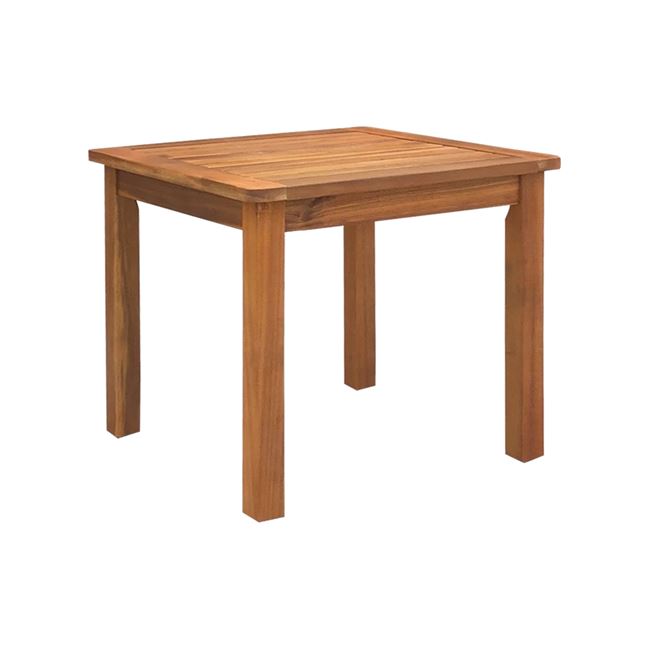 Τραπεζάκι βοηθητικό "LUGANO" από ξύλο σε φυσικό χρώμα 45x45x45