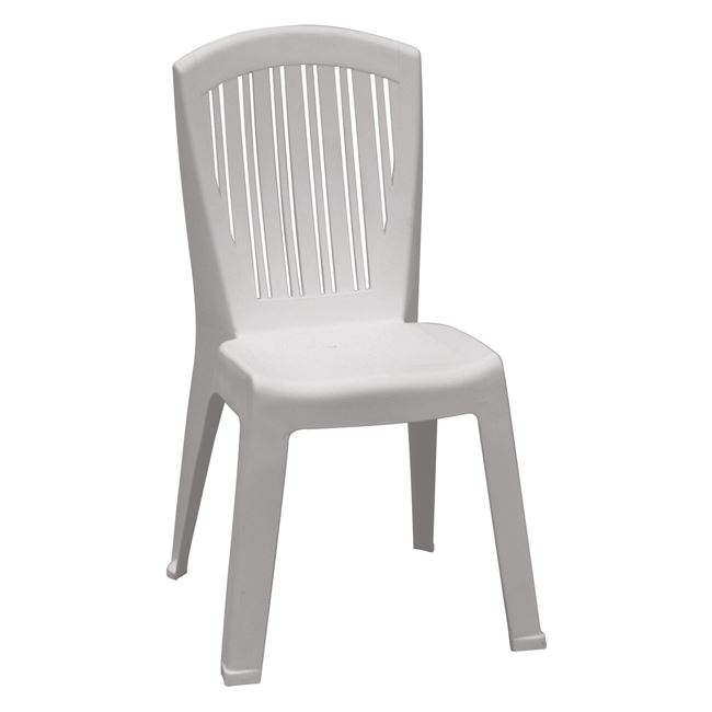 Καρέκλα κήπου "VERONIKA" από PP σε λευκό χρώμα 50x53x89