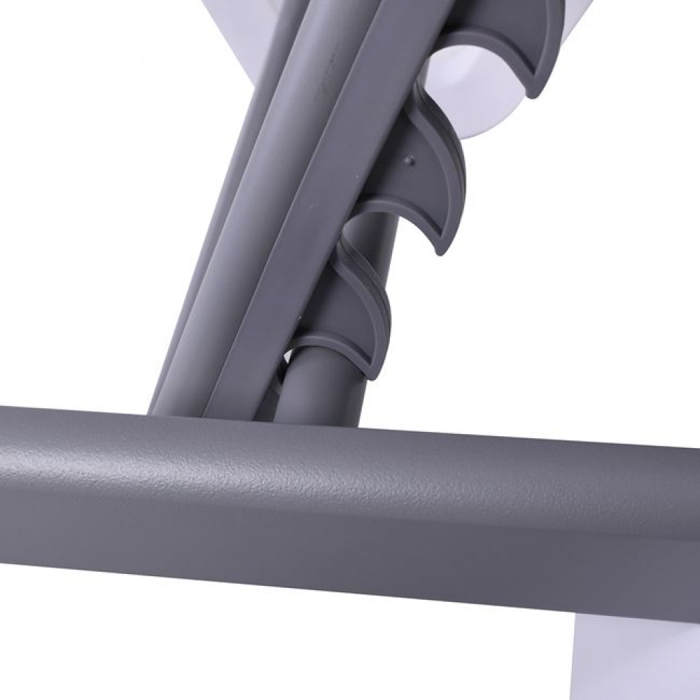 Ξαπλώστρα  "SUMMER" από PP/textilene σε λευκό/γκρι χρώμα 69/58x196x31