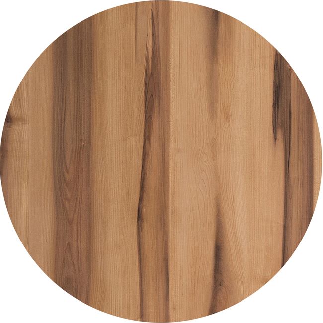 Επιφάνεια τραπεζιού από laminate σε φυσικό χρώμα Φ70cm/12mm
