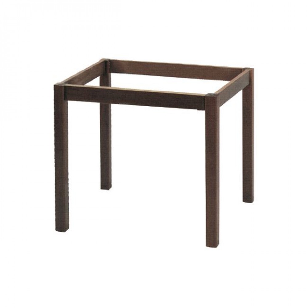 Βάση τραπέζιου ταβέρνας από ξύλο σε χρώμα καρυδί 49x49x73