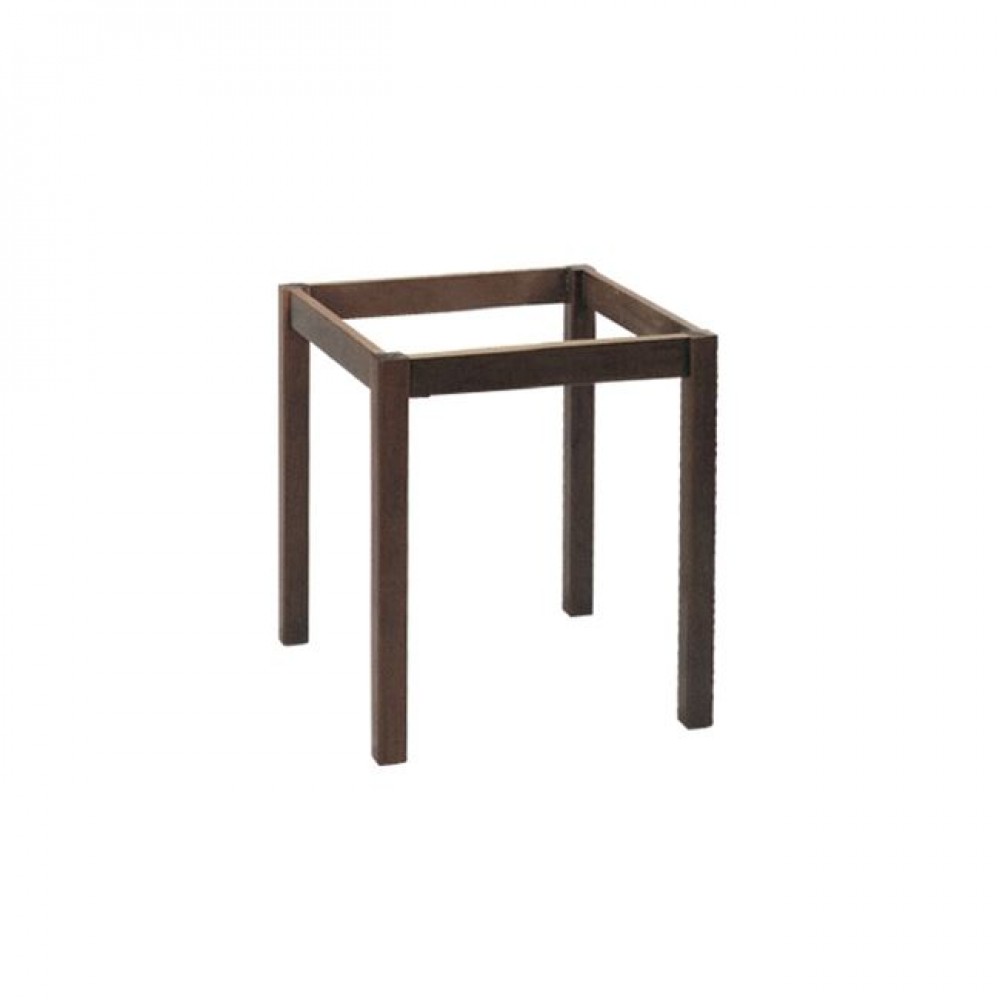 Βάση τραπέζιου ταβέρνας από ξύλο σε χρώμα καρυδί 59x59x73