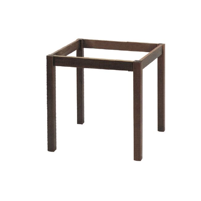 Βάση τραπέζιου ταβέρνας από ξύλο σε χρώμα καρυδί 69x69x73