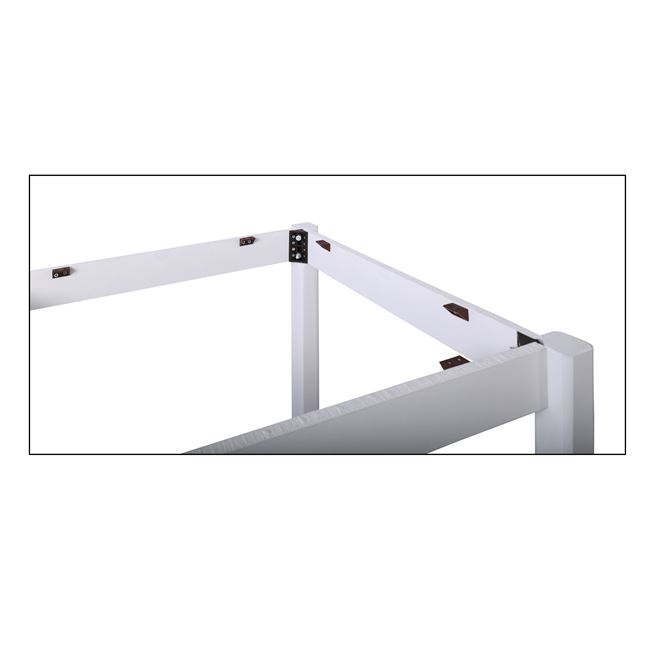 Βάση τραπέζιου ταβέρνας από ξύλο σε χρώμα λευκό 69x69x73