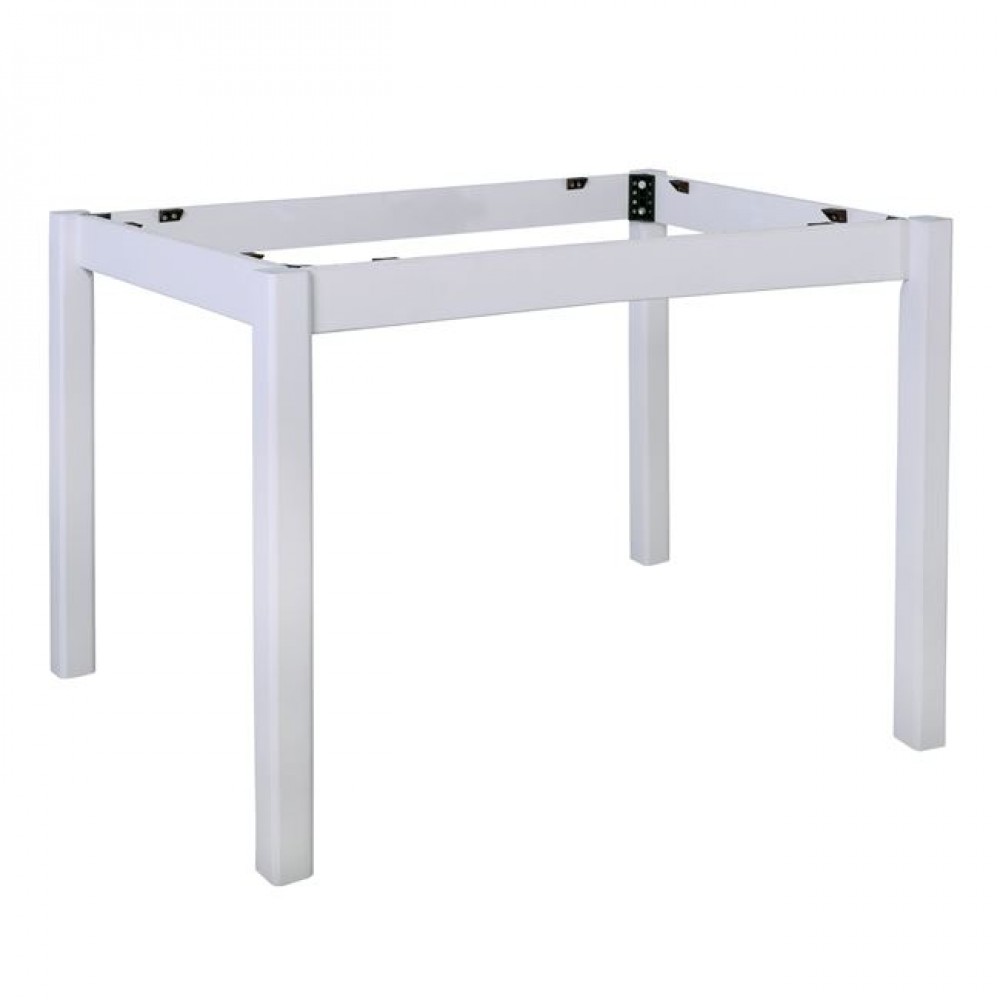 Βάση τραπέζιου ταβέρνας από ξύλο σε χρώμα λευκό 59x99x73