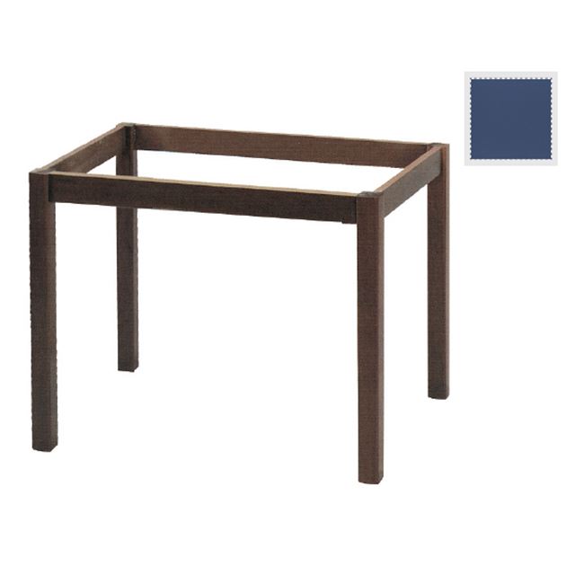 Βάση τραπέζιου ταβέρνας από ξύλο σε χρώμα μπλέ ανιλίνη 69x109x73