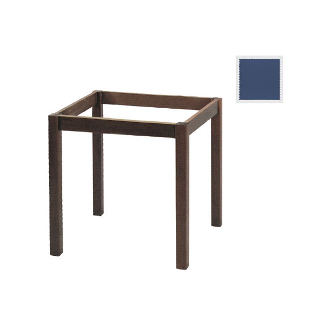 Βάση τραπέζιου ταβέρνας από ξύλο σε χρώμα μπλέ ανιλίνη 49x49x73