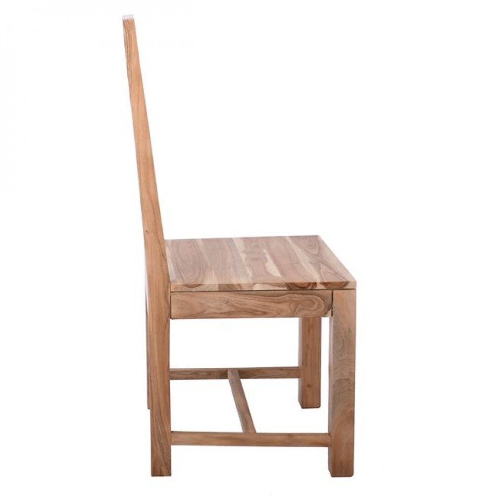 Καρέκλα "LIZARD MAX" από ξύλο σε φυσικό χρώμα 45x51x100
