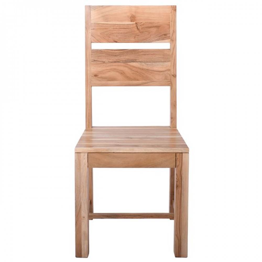 Καρέκλα "LIZARD MAX" από ξύλο σε φυσικό χρώμα 45x51x100