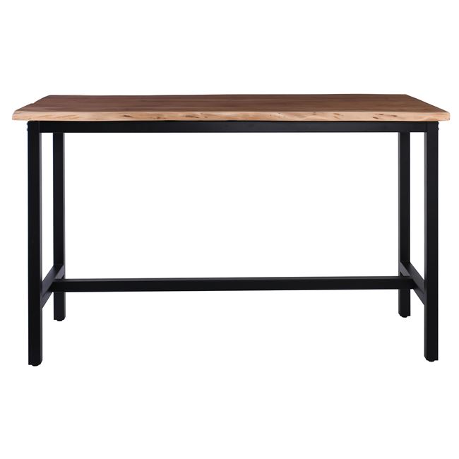 Τραπέζι μπαρ ''LIZARD'' από μέταλλο/ξύλο σε χρώμα μαύρο/φυσικό 180x90x109