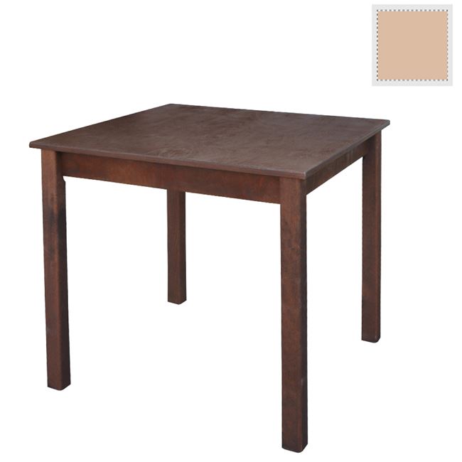 Τραπέζι ταβέρνας από ξύλο σε χρώμα φυσικό 80x80x75