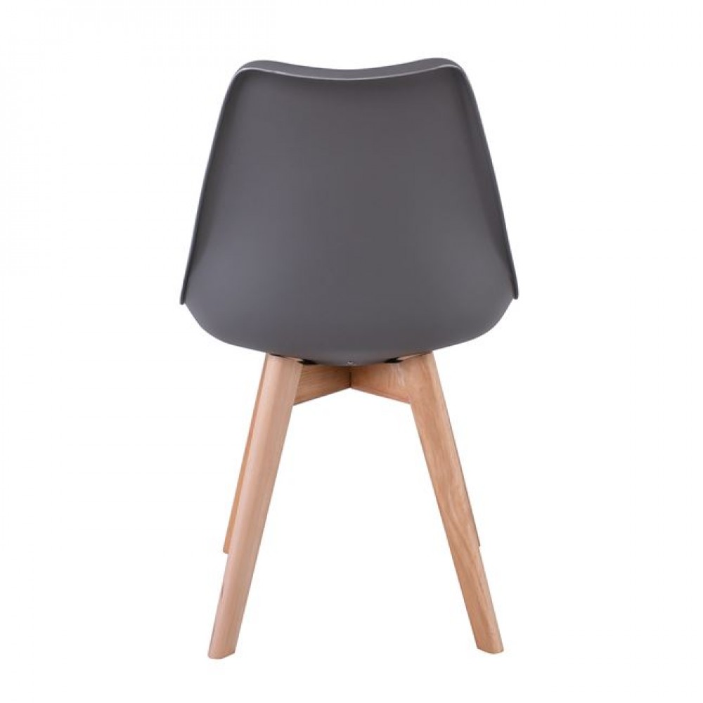 Καρέκλα "MARTIN" από pp σε γκρι/φυσικό χρώμα 48x56x82