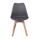 Καρέκλα "MARTIN" από pp σε γκρι/φυσικό χρώμα 48x56x82
