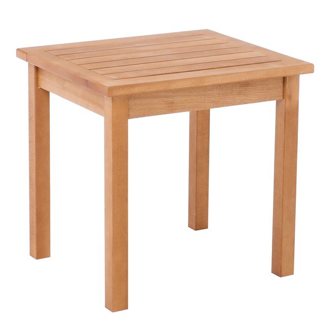 Τραπεζάκι βοηθητικό "LUGANO" από ξύλο σε φυσικό χρώμα 45x40x43