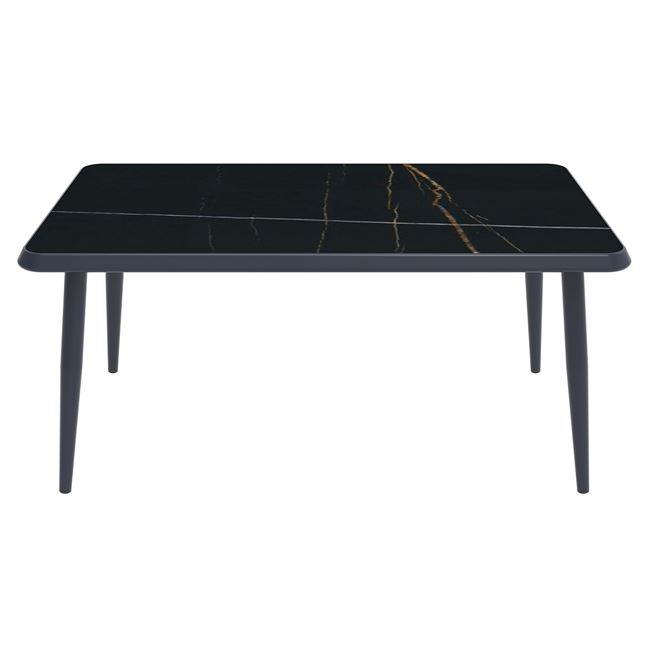 Τραπέζι κήπου "JARDIN" από αλουμίνιο σε ανθρακί χρώμα 180x90x75