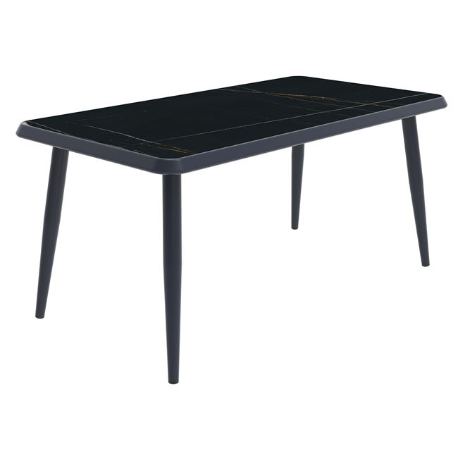 Τραπέζι κήπου "JARDIN" από αλουμίνιο σε ανθρακί χρώμα 180x90x75