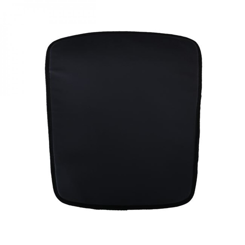 Μαξιλάρι πολυθρόνας "FERIΑ" από pu σε μαύρο χρώμα 38x45x1