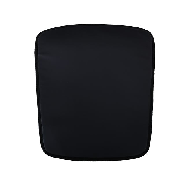 Μαξιλάρι πολυθρόνας "FERIΑ" από pu σε μαύρο χρώμα 38x45x1